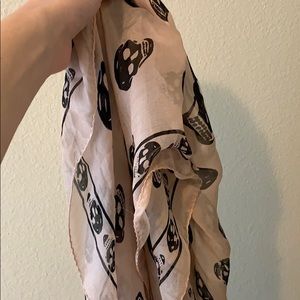 Pink Alexander McQueen scarf